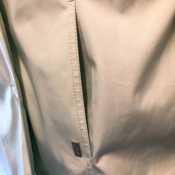 NWOT Liz Claiborne Studio Trench Coat, Size Small, Mint Green - Picture 7 of 14